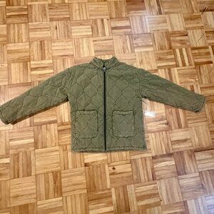 Katydid Olive Quilted Jacket